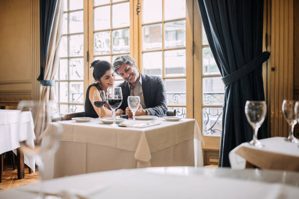 istock Mature couple enjoying on date 1201324998