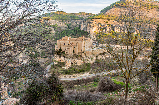 Garganta del río Huecar y antiguo monasterio de San Pablo. Europa España Castilla la Mancha Cuenca photo