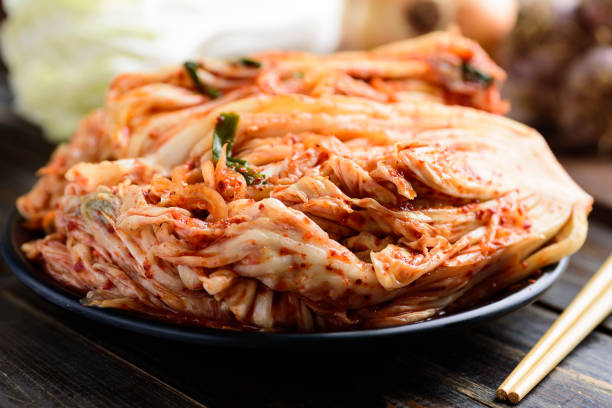 istock Kimchi cabbage, Korean food 1201335177