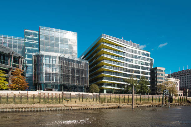 istock Modern Buildings in London Along Thames River 1201336850