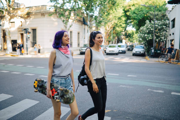 istock Two girls spending time together in Buenos Aires 1201337258