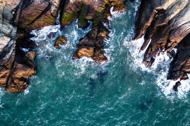 istock Jagged rocks along San Francisco coastal landscape 1201342342