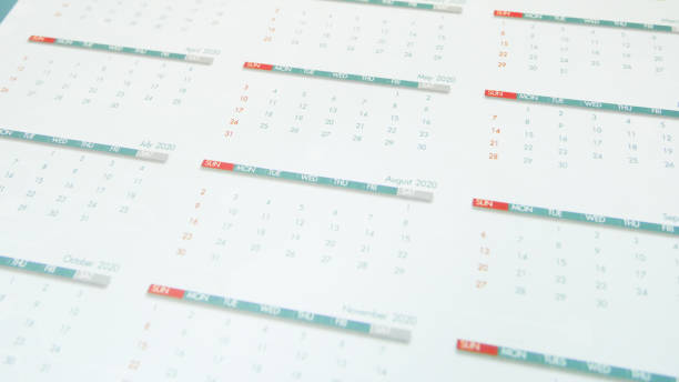 istock Close up calendar  page 2020 in planning concept. 1201346349