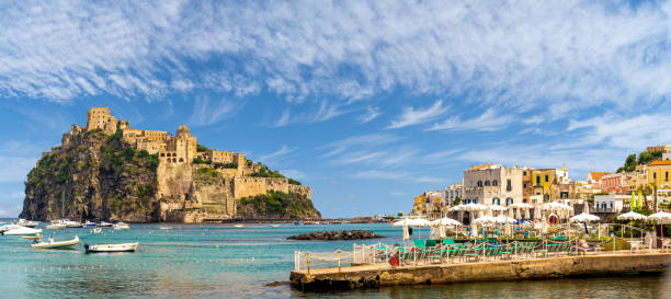 istock Landscape with Porto Ischia and Aragonese Castle 1201349917