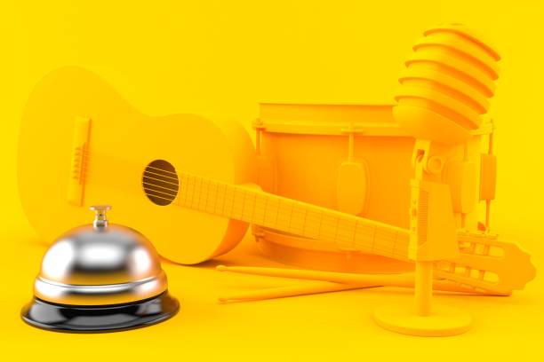 istock Music background with hotel bell 1201354316