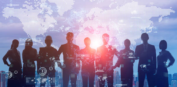 istock Global business concept. Group of businessprson. 1201355111