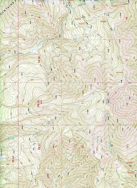 topographical マップ(特大 - relief map topography extreme terrain mountain ストックフォトと画像