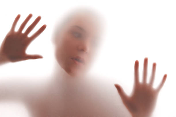 istock Silhouette of female on white 120136927