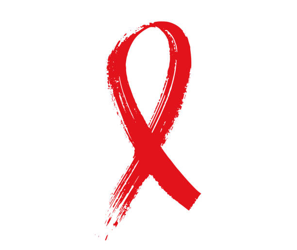 세계 암의 날. 배너 템플릿. 벡터 일러스트레이션. - ribbon banner aids awareness ribbon red stock illustrations