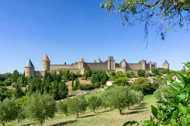 Medieval fortified city of Carcassonne, France