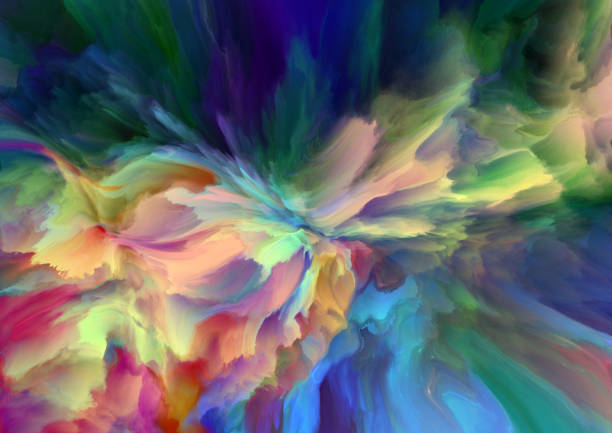istock Color in motion, metaphor on the subject of design, creativity and imagination 1201393747