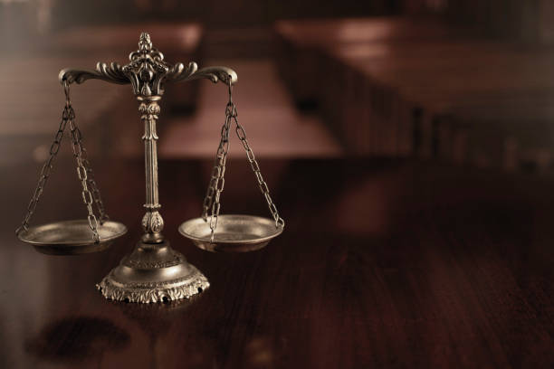 istock Scale – symbol of law and justice. 1201398111