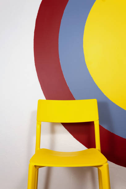 istock Cafe interior. Geometry and Minimalism. Color block. 1201400182