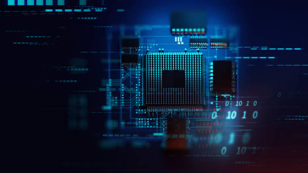 istock 3d rendering  of futuristic blue circuit board and cpu 1201405551