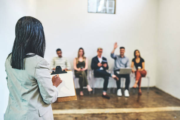 istock Doing a roll call of upcoming candidates 1201408674