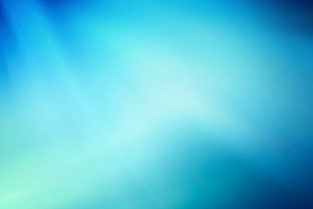 istock Blue abstract background with rays of light, northern lights, night sky 1201410572