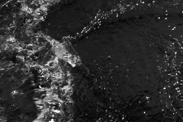 istock texture of water on black background, Water in night time 1201410662