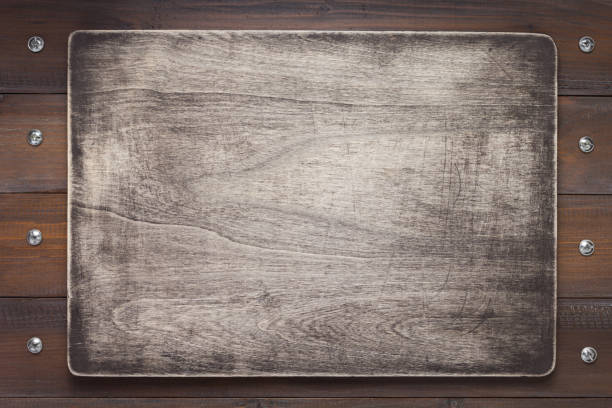 istock nameplate at wooden background texture, on plank board 1201410770