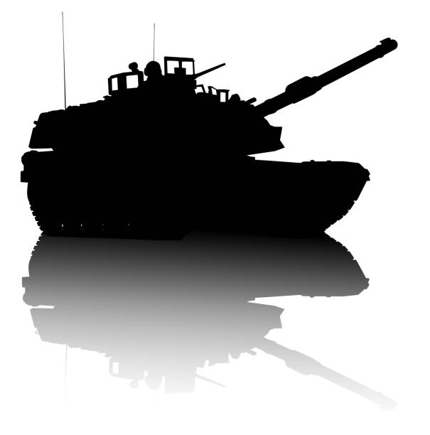 坦克向量剪影 - leopard tank 幅插畫檔、美工圖案、卡通及圖標