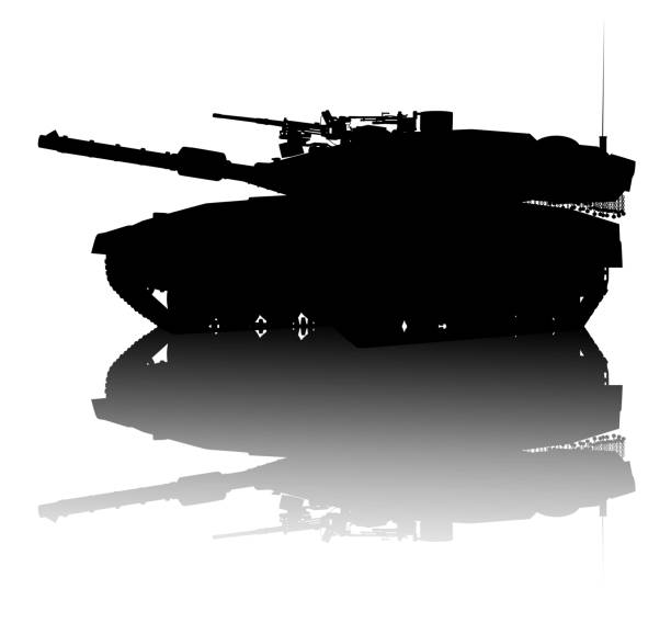 坦克向量剪影 - leopard tank 幅插畫檔、美工圖案、卡通及圖標