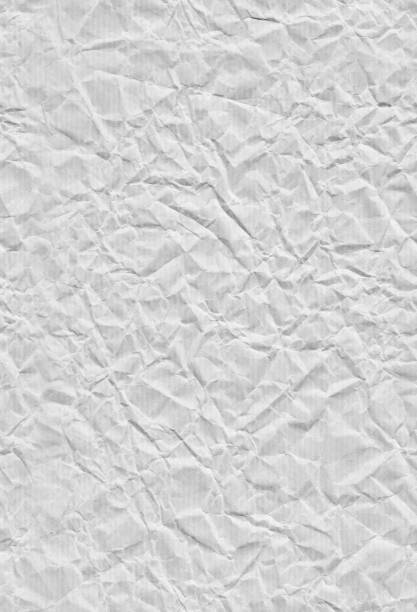istock Very wrinkled white kraft paper 1201412196