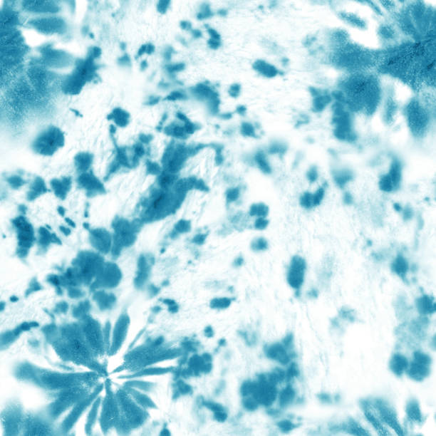 istock Tie dye shibori seamless pattern. Watercolour abstract texture. 1201413899
