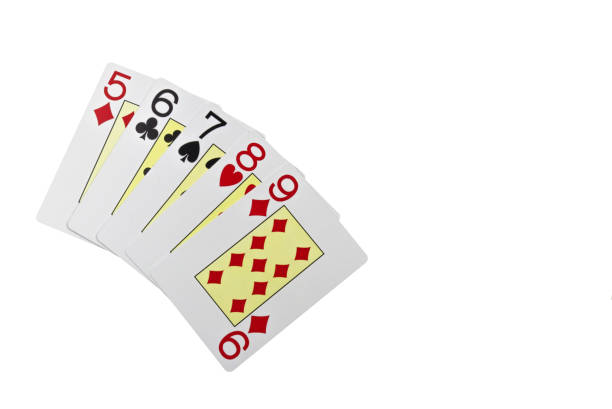 Four 6s of Playing Cards