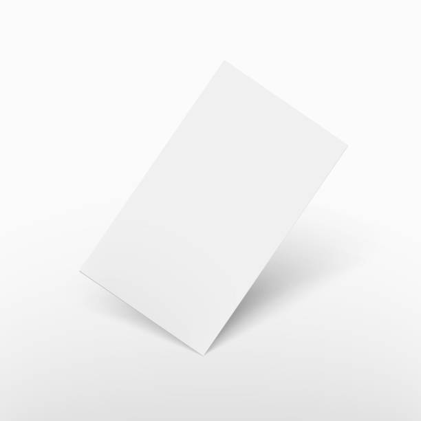 ilustraciones, imágenes clip art, dibujos animados e iconos de stock de tarjeta de papel en blanco simulado con sombra. - sheet adhesive note paper note pad
