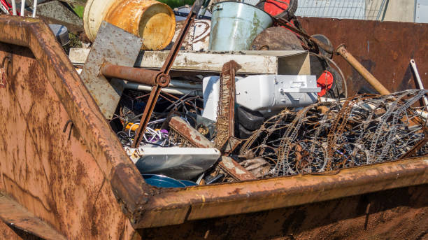 pojemnik na złom na placu budowy - scrap metal metal recycling aluminum zdjęcia i obrazy z banku zdjęć