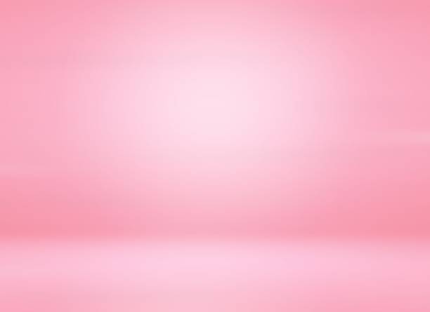 istock Pink empty room studio gradient white light used for background and display your product 1201430824