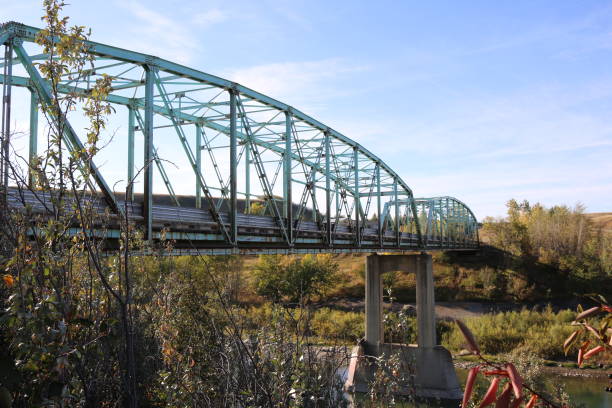 istock Steel trusses covering a bridge 1201436892
