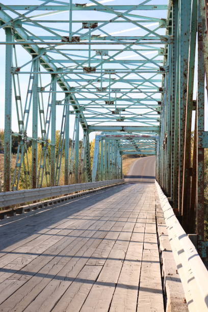 istock Steel trusses covering a bridge 1201436921