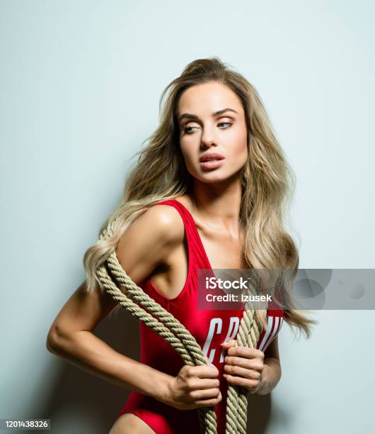 Glamour Summer Portrait Of Beautiful Young Woman Stock Photo - Download Image Now - Adult, Adults Only, Arms Raised