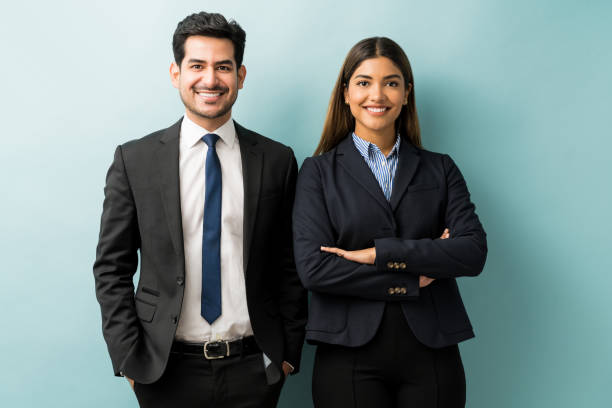 istock Male And Female Professionals In Studio 1201438679