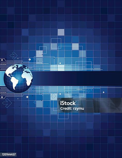 Abstract Background With World Map And Place For Your Text Stock ...