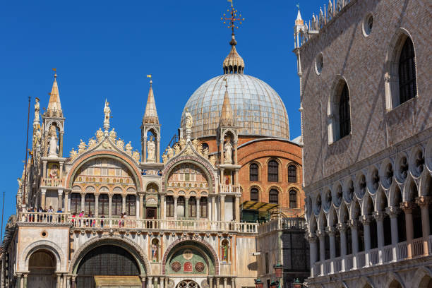 istock St Mark's Basilica in Venice, Italy. Saint Marco basilica. Italian architecture 1201458817