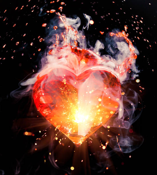 istock abstract red heart cocktail with splash, sparkles and smoke 1201458879