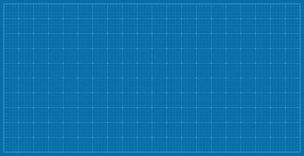 Wide blueprint background texture with grid. Vector Wide blueprint background texture with grid. Vector illustration Blueprint stock illustrations