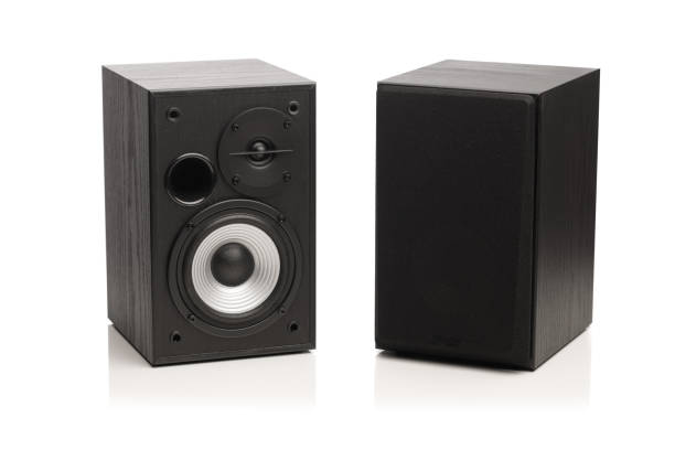 istock audio sound speakers, isolated on white 1201459947