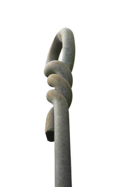istock Iron tie rod on white backgroud fo easy selection 1201461975