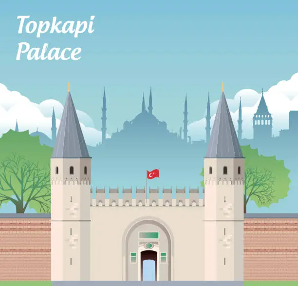 Vector illustration of Topkapi Palace