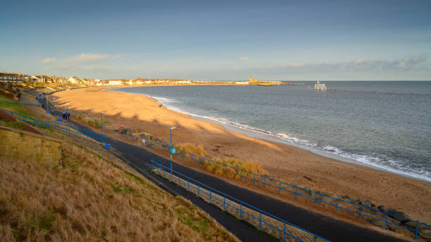 istock Elevated View of Newbiggin Bay 1201469136