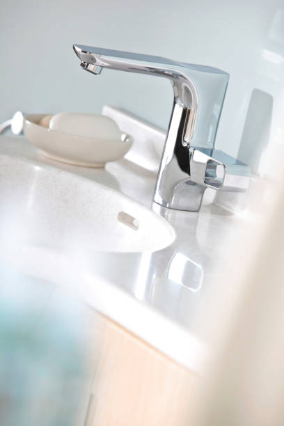 istock Sink in contemporary home bathroom 1201471094