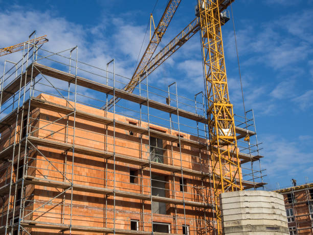 istock Large construction site in the city 1201479798