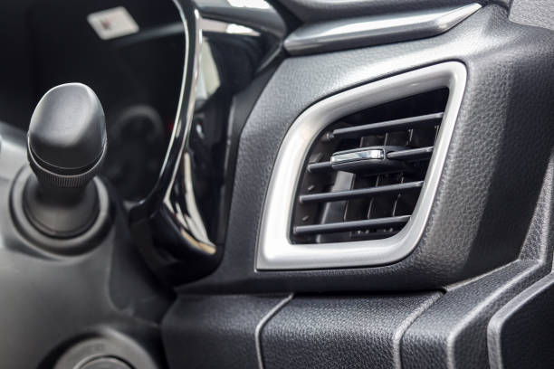 ventilation of air conditioner in the car - car air conditioner vehicle interior driving imagens e fotografias de stock