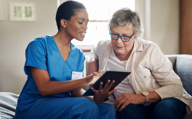 istock Improving the quality of healthcare through with digital tech 1201491499