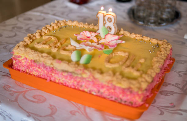 istock home made sweet cake for 18 birthday 1201493107