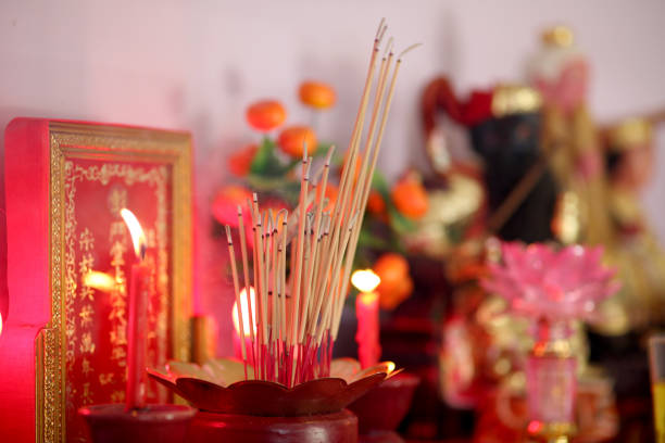 istock Chinese New Year: Praying to the Ancestors 1201497393