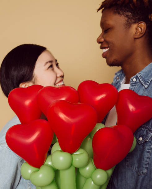 istock Dating couple: African man and Asian woman 1201499092