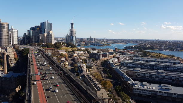 istock Sydney - Scorcio di Walsh Bay da Habour Bridge 1201502645